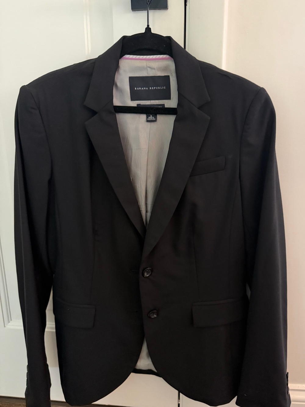 Banana Republic Black Men's Two-Button Blazer